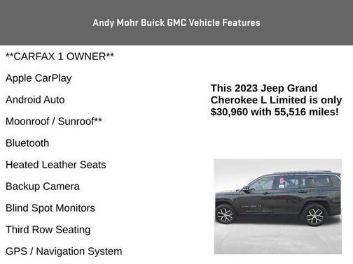 Rocky Mountain Pearlcoat 2023 Jeep Grand Cherokee L Limited