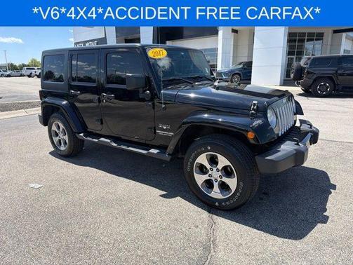 Black Clearcoat 2017 Jeep Wrangler Unlimited Sahara