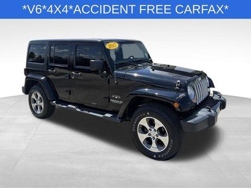 Black Clearcoat 2017 Jeep Wrangler Unlimited Sahara