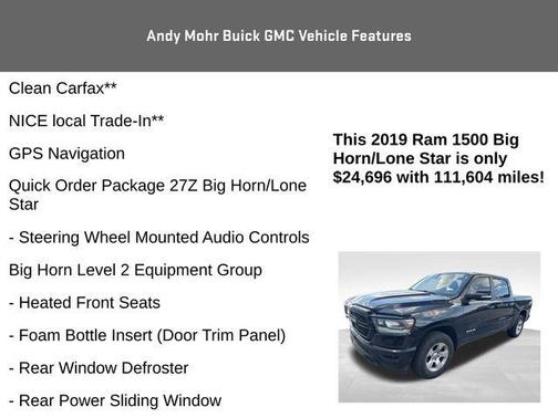 2019 RAM 1500 Big Horn