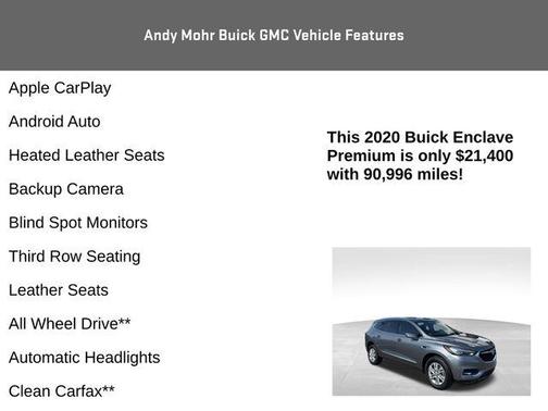 Satin Steel Gray Metallic 2020 Buick Enclave Premium
