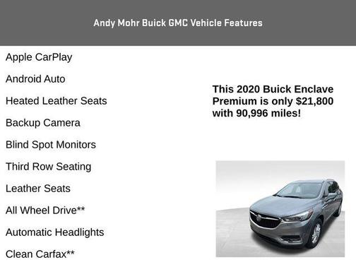 Satin Steel Gray Metallic 2020 Buick Enclave Premium