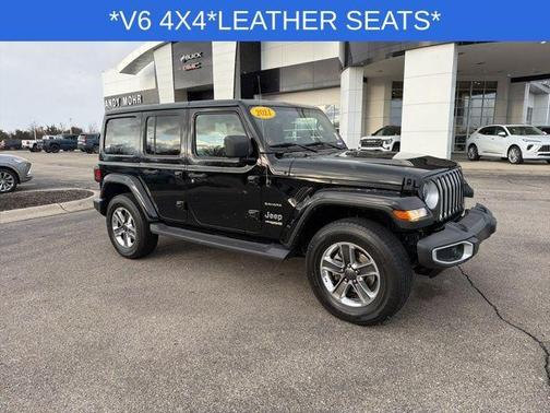 Black 2021 Jeep Wrangler Unlimited Sahara