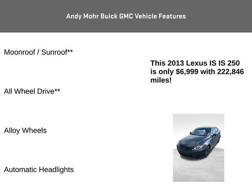 2013 Lexus IS 250 Base