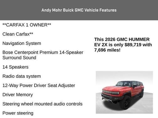 Orange 2026 GMC HUMMER EV SUV 2X