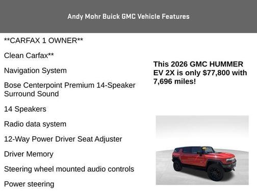 Orange 2026 GMC HUMMER EV SUV 2X