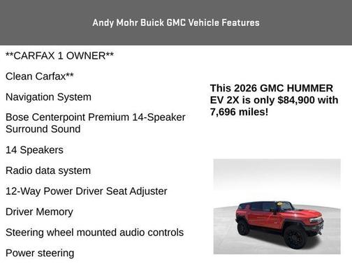 Orange 2026 GMC HUMMER EV SUV 2X