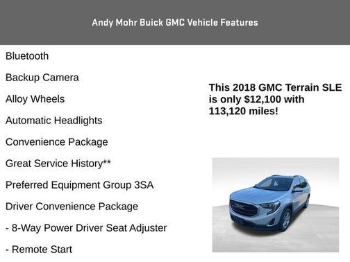 Quicksilver Metallic 2018 GMC Terrain SLE
