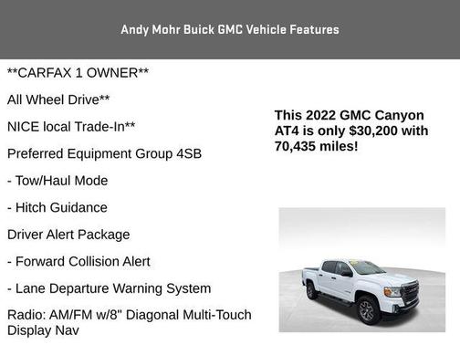 2022 GMC Canyon AT4 w/Leather