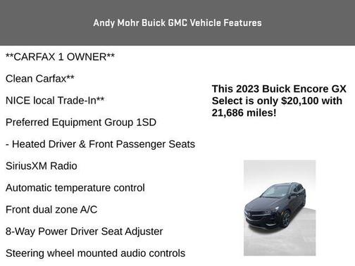 Ebony Twilight Metallic 2023 Buick Encore GX Select