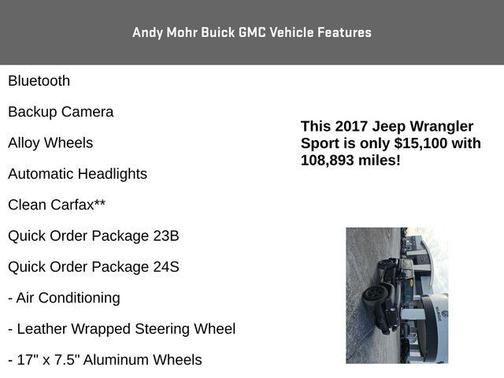 2017 Jeep Wrangler Sport