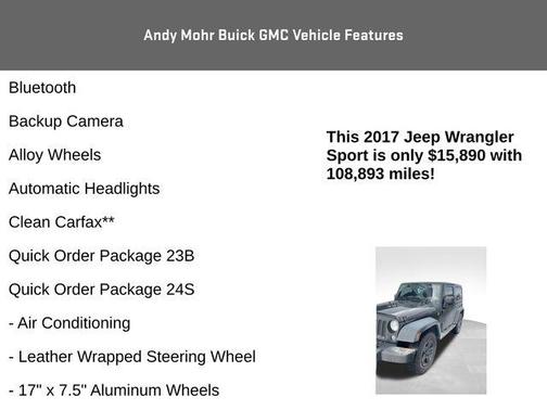 2017 Jeep Wrangler Sport