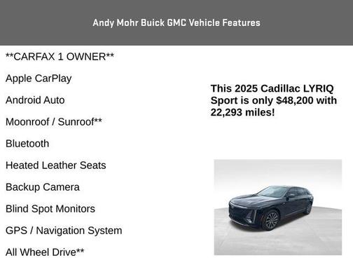 Black Metallic 2025 Cadillac LYRIQ Sport