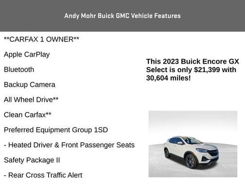 Summit White 2023 Buick Encore GX Select