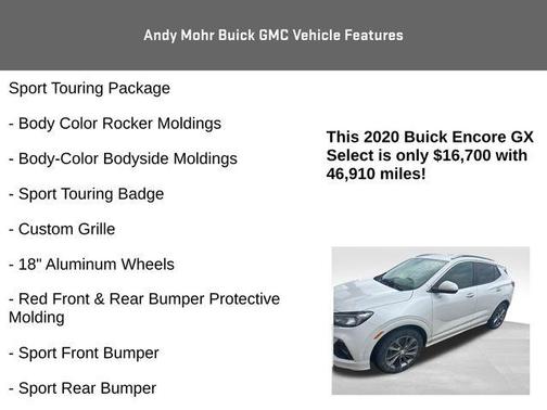 White Frost 2020 Buick Encore GX Select