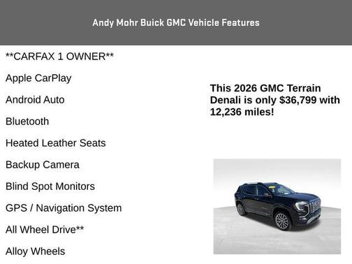 Ebony Twilight Metallic 2026 GMC Terrain Denali