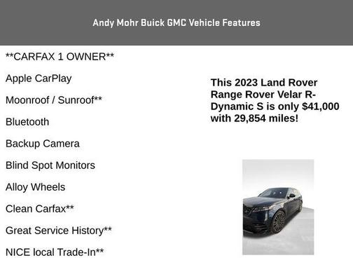 2023 Land Rover Range Rover Velar R-Dynamic S