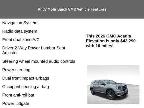 2026 GMC Acadia Elevation