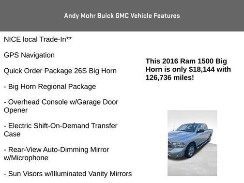 2016 RAM 1500 Big Horn