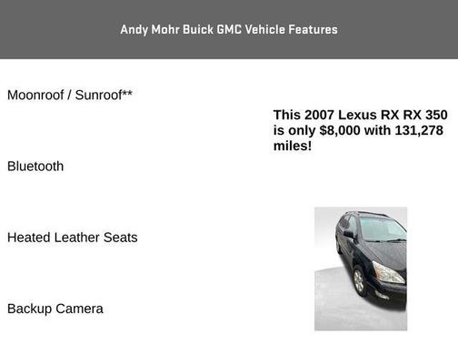 2007 Lexus RX 350 Base (A5)