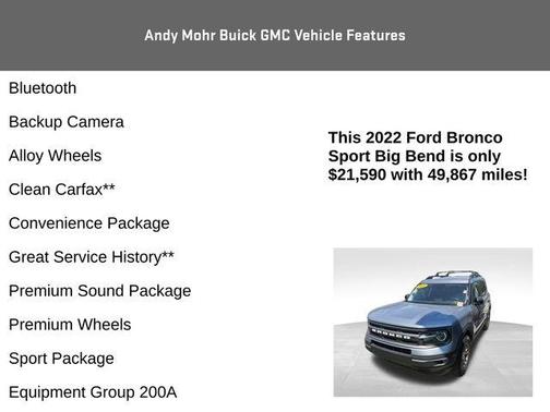 Silver Metallic 2022 Ford Bronco Sport Big Bend