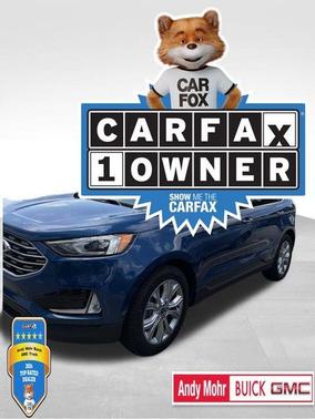 Blue Metallic 2020 Ford Edge Titanium