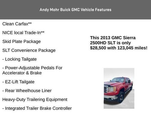 Fire Red 2013 GMC Sierra 2500 SLT