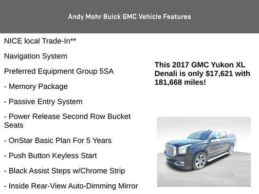 Iridium Metallic 2017 GMC Yukon XL Denali
