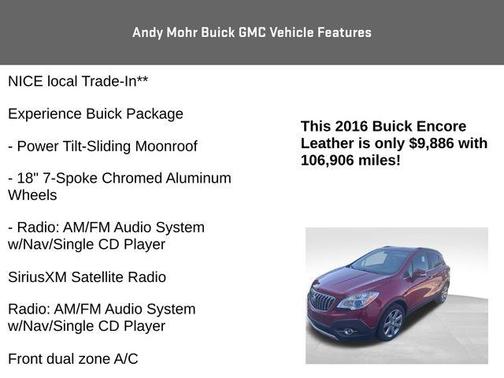 2016 Buick Encore Leather