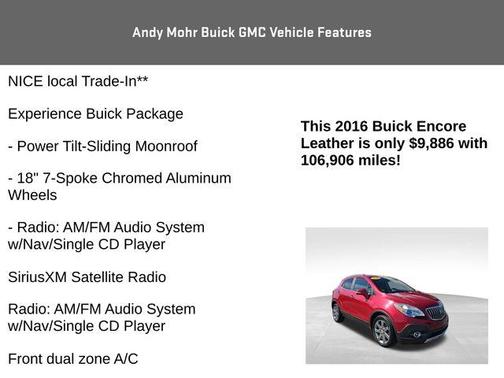 2016 Buick Encore Leather