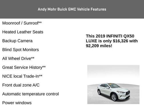 2019 INFINITI QX50 Luxe