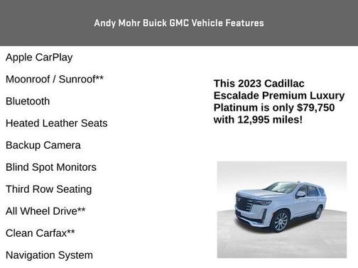2023 Cadillac Escalade Premium Luxury Platinum
