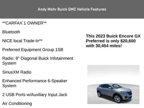 Gray Metallic 2023 Buick Encore GX Preferred