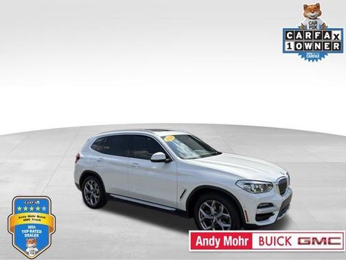 White Metallic 2020 BMW X3 xDrive30i