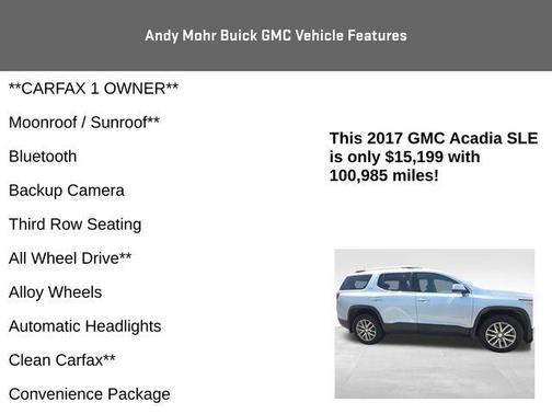 2017 GMC Acadia SLE-2