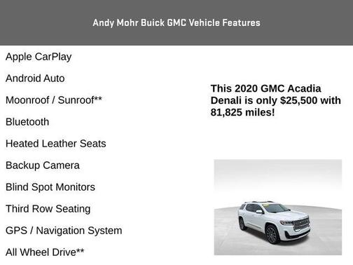 2020 GMC Acadia Denali