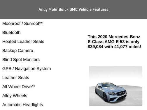 2020 Mercedes-Benz AMG E 53 Base 4MATIC