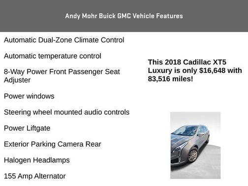 2018 Cadillac XT5 Luxury