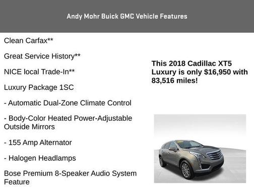 2018 Cadillac XT5 Luxury