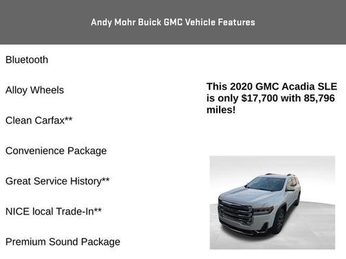 2020 GMC Acadia SLE