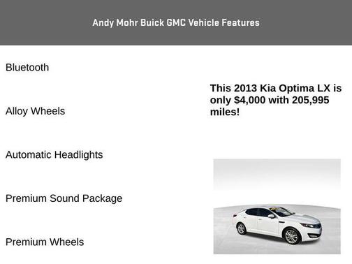 Snow White Pearl 2013 Kia Optima LX