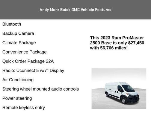 2023 RAM ProMaster 2500 High Roof