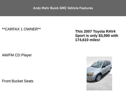 Classic Silver 2007 Toyota RAV4 Sport