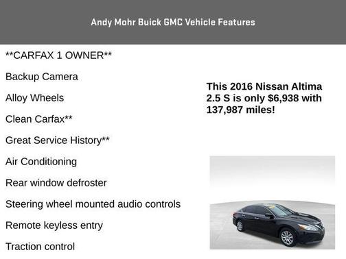 2016 Nissan Altima 2.5 S