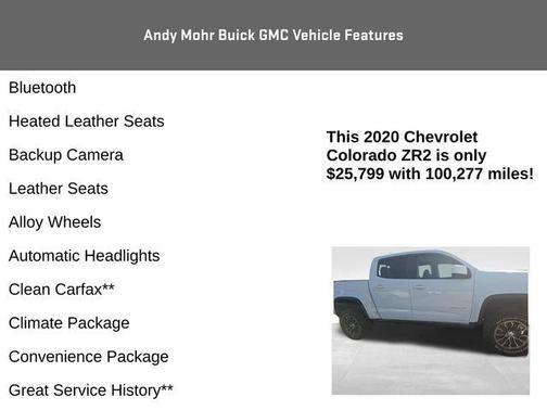 Summit White 2020 Chevrolet Colorado ZR2