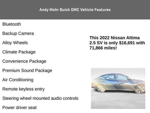 2022 Nissan Altima 2.5 SV