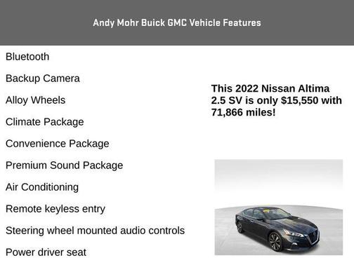 2022 Nissan Altima 2.5 SV