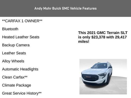 Summit White 2021 GMC Terrain SLT