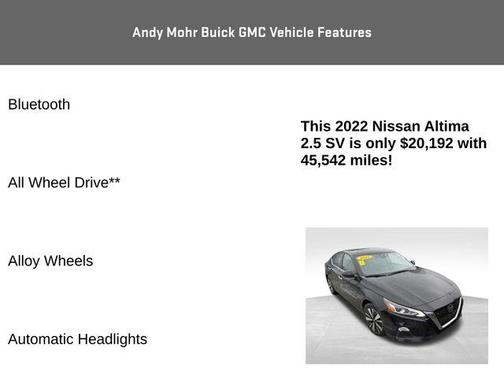 2022 Nissan Altima 2.5 SV