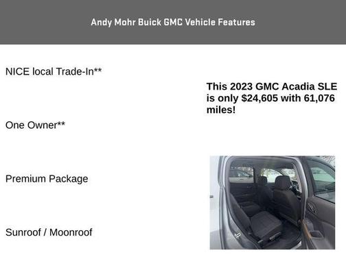2023 GMC Acadia SLE